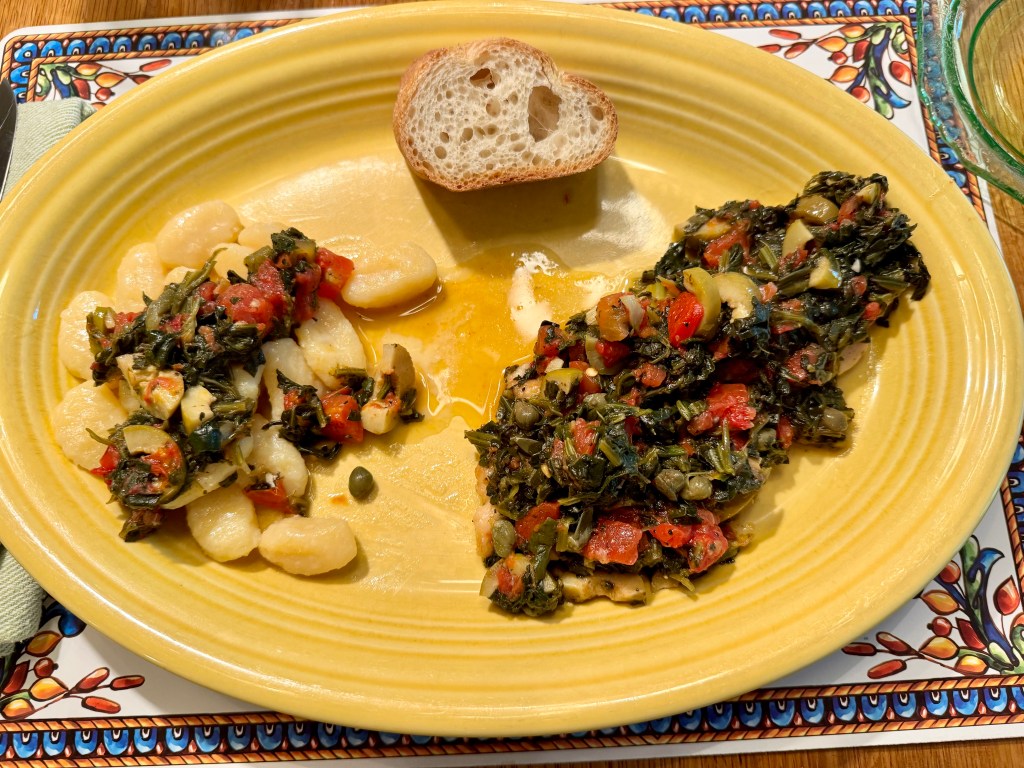Sicilian Chicken with Spinach and Olives
