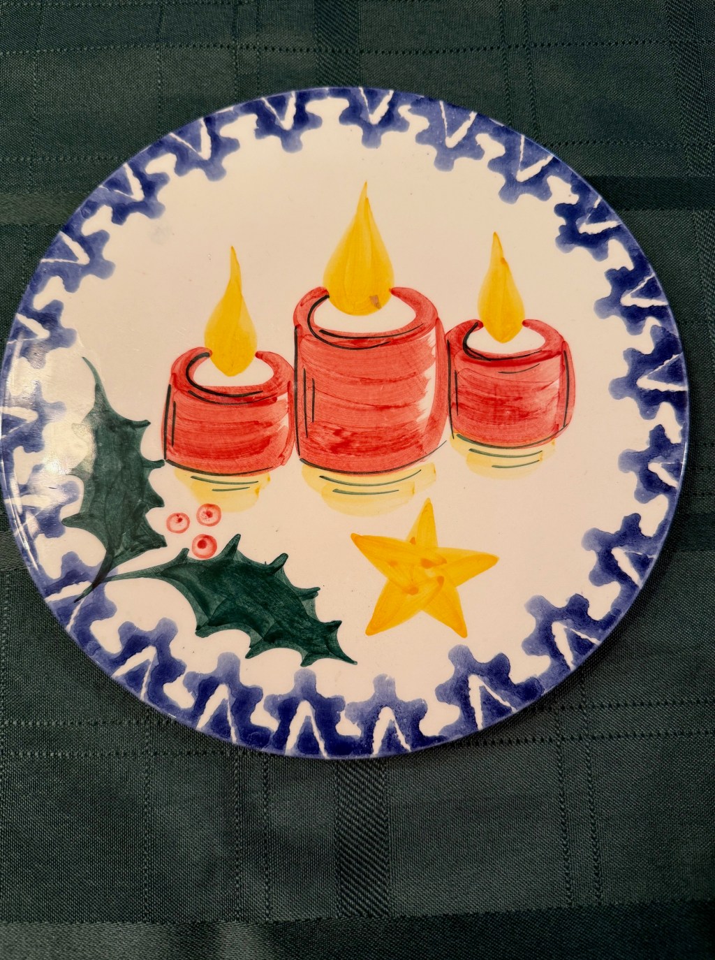 Christmas Plates and Chocolate Walnut&nbsp;Souffles